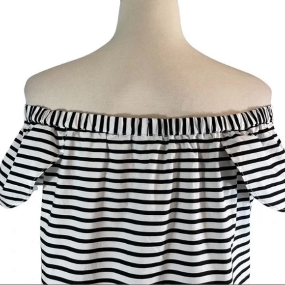 J.Crew Off The Shoulder Striped Dress - Picture 7 of 11